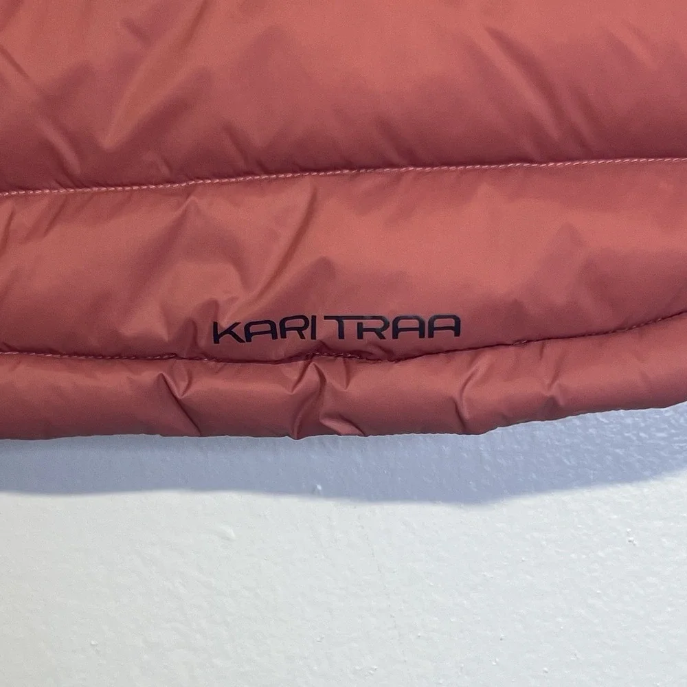 Kari Traa Eva Hybrid Down Vest‎ Women L  Hooded Puffer Quilted Insulated